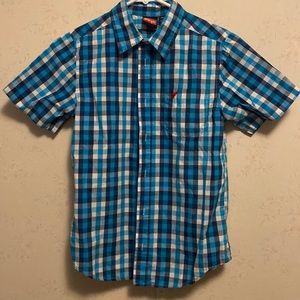 EUC Boy’s Wrangler short sleeve button down